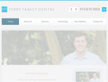 Tablet Screenshot of perryfamilydentalnc.com